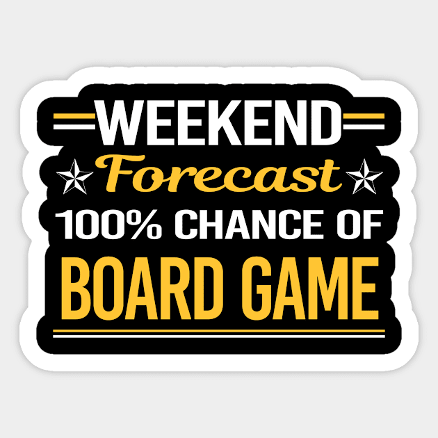 Weekend Forecast 100% Board Games Sticker by symptomovertake